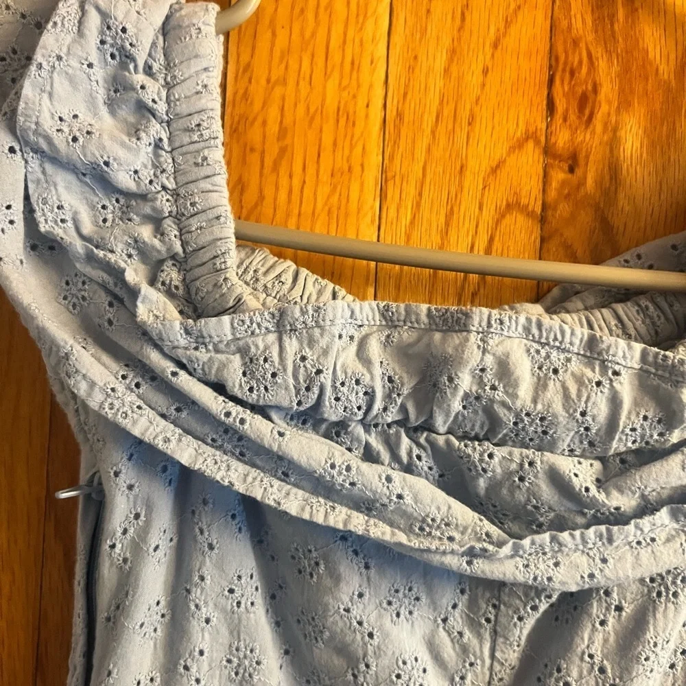 H&M Sky Blue Eyelet Dress